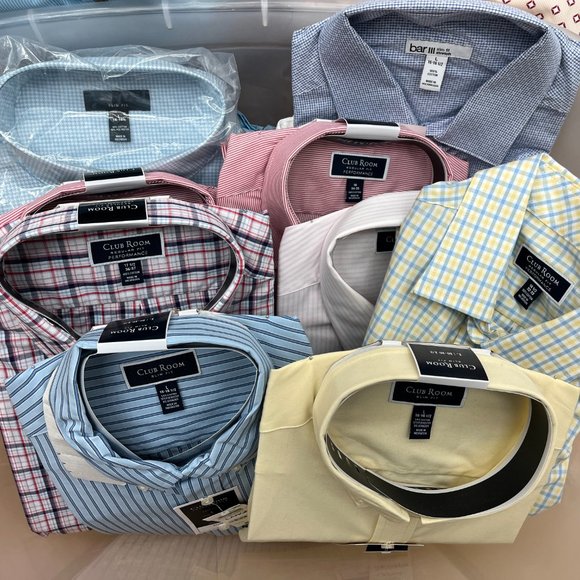 Men's Button Down Collared Dress Shirts Print & Solid & Casual & Tuxedo NWT - Picture 2 of 4